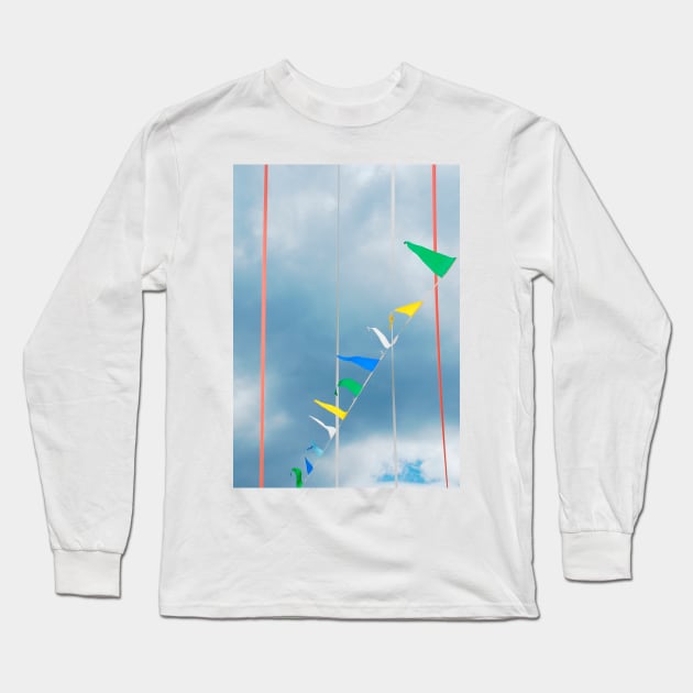 Bunting Flags in Ligosullo Long Sleeve T-Shirt by jojobob